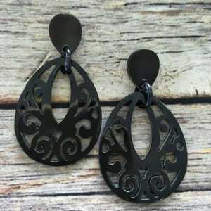 Pendientes de hueso de cuerno de búfalo de primera calidad 100% - Product Image 5