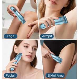 Depiladora Eléctrica 3 en 1 para Mujer, Resistente al Agua, USB, Recortadora de Bikini para Axilas, Piernas, Brazos, Cuerpo y Rostro, con Doble Cuchilla - Product Image 1