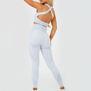 Conjunto de Yoga para Mujer sin Costuras 2026, el Mejor Diseño, Conjunto de Yoga de 3 Piezas de Alta Calidad para Mujer, Logotipo Personalizado, Cintura Alta, Fitness, Ejercicio - Product Image 3