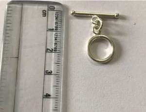 Fermoir à crochet en argent sterling oxydé charmant, idéal pour les colliers et bracelets de Bali, pour la création de bijoux faits main uniques - Product Image 4