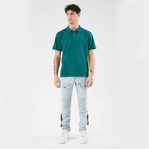 เสื้อโปโลผู้ชายแบบถักวาฟเฟิลเสื้อโปโลแห้งเร็วเสื้อโปโลแบบเรียบผ้าเรียบสำหรับใส่โลโก้ได้ตามต้องการสำหรับใส่เล่นกอล์ฟเสื้อเจอร์ซีย์2025ขายส่ง - Product Image 4