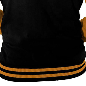 Chaquetas de béisbol para hombre de buena calidad con mangas de cuero chaqueta de béisbol universitaria acolchada a prueba de viento para hombre - Product Image 6