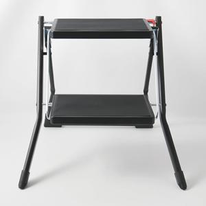 MSV - Pata de Acero Ligera Plegable en 2 Pasos y Antideslizante, Máximo 150 kg, Negro Mate - Product Image 4