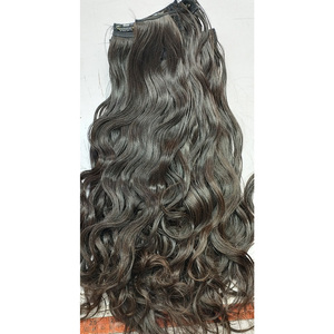 Meilleure qualité 100% cuticules alignées Extensions de cheveux brésiliens Extensions de cheveux à clipser les plus vendues - Product Image 2