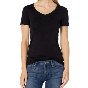 T-shirt d'hiver pour femme 100 % coton, coupe ajustée, col montant, en tissu laineux écologique, 220g, manches longues, brodé, nouveau design 2026 - Product Image 2