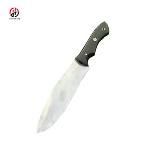 Couteaux en acier au carbone faits à la main à lame fixe avec logo personnalisé avec manche en bois d'olivier et fourreaux couteau - Product Image 3