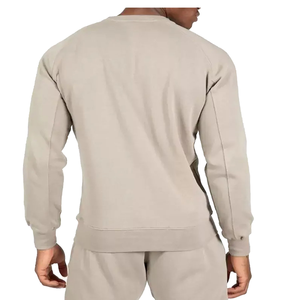 Ensemble de jogging décontracté pour homme, couleur unie, 100% coton, col rond, manches longues, avec étiquette privée Trackstar OEM - Product Image 3