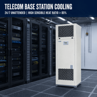 Climatiseur de refroidissement de type split pour station de base de train à grande vitesse 5G