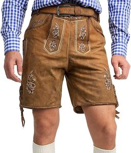 Oktoberfest Hommes Personnalisé Lederhosen Allemand Bavarois Shorts OEM Usine Fournisseur en Gros pour les Marques Privées - Product Image 1