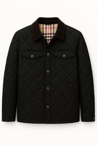 Bearfit Veste matelassée verte de grande taille pour hommes, décontractée, légère pour l'extérieur avec col montant, logo brodé personnalisé - Product Image 5