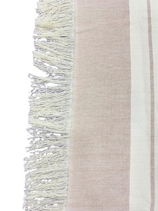 Fouta paréo 100% coton châle personnalisable motifs à rayures tissées verticales emballés en Inde Mumbai été écharpe traditionnelle - Product Image 2