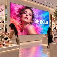 Écran LED intérieur HD P4 avec garantie de 3 ans, panneau d'affichage LED mural à haute fréquence de rafraîchissement pour les magasins de détail de luxe