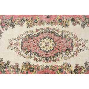 Vintage Area Rug, 4x6.8 ft Turkish Rug, <b>Red</b> <b>Wool</b> Rug - Product Image 5