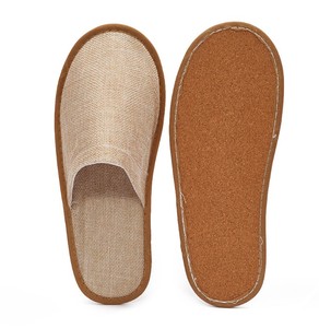 รองเท้าแตะแบบใช้แล้วทิ้งสำหรับโรงแรมผ้าปอกระเจาปรับได้ย่อยสลายได้เป็นมิตรกับสิ่งแวดล้อมสไตล์เรียบง่ายทันสมัย - Product Image 3