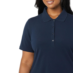 100% coton solide T-Shirt femme coton T-Shirt coupe classique manches courtes femmes confort facile encolure dégagée super doux - Product Image 5