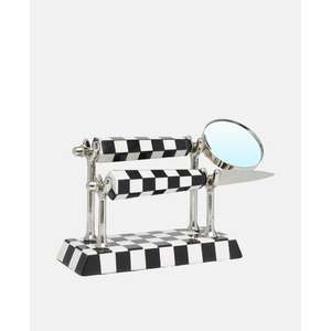 Objet décoratif, loupe et ouvre-lettre avec support, motif d'échecs, style nautique, haute qualité - Product Image 1