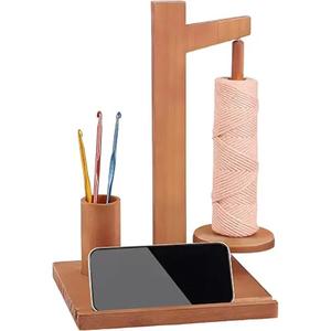 Support de fil de haute qualité pour la couture et le crochet avec rangement d'accessoires au crochet et support pour téléphone - Product Image 4