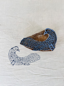<b>Hand</b> Carved Bird Wood Block <b>Stamp</b>: Indian Textile Printing | Traditional Indian Textile Block Fabric, Paper, <b>Hand</b> Palm Stamping - Product Image 4
