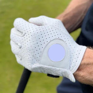 Gants de golf Cabretta perforés brodés avec impression de logo personnalisé Étiquette d'étiquette personnalisée et emballage cadeau - Product Image 4