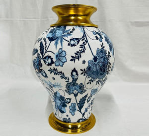 Florero de Venta caliente para la decoración de la boda Maceta de urnas de piso de aluminio de metal Florero de piso de lujo. - Product Image 5