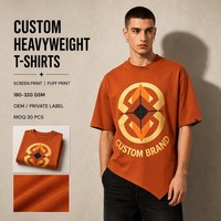 T-shirt en jersey 100% coton à imprimé graphique orange, manches courtes, col rond, ourlet asymétrique, streetwear décontracté pour homme