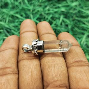 925 Sterling Silver Handmade Jewelry Crystal Gemstone Pendant Boho Chic Jewelry <b>Birthstone</b> Women Elegant Pendant Wholesale Price - Product Image 2