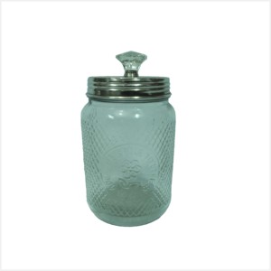 Ustensiles de cuisine design attrayant Stockage des épices Bocal en verre hermétique et récipient à sel Bocal en verre décoratif - Product Image 2