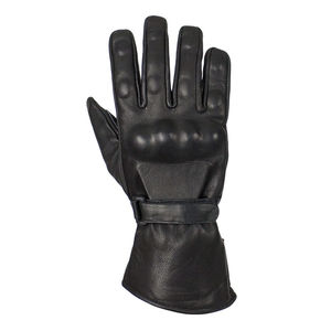 Gants de moto noirs de haute qualité à doigts entiers pour hommes, en cuir à double articulation, vêtements de course avec nom d'équipe personnalisé pour la course automobile - Product Image 2