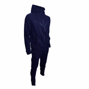 Conjunto Deportivo Nuevo para Hombre, Diseño en V, Pantalones Deportivos de Corte Regular, Sudadera con Capucha y Cremallera, Ropa Deportiva - Product Image 5