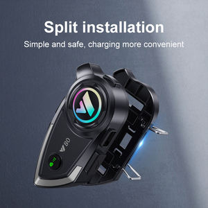 Auriculares para Motocicleta de Alta Calidad, <span class=keywords><strong>Kit</strong></span> de <span class=keywords><strong>Manos</strong></span> <span class=keywords><strong>Libres</strong></span> Inalámbrico Estéreo 5.3, Cancelación Activa de Ruido LED, Resistente al Agua IPX-6 - Product Image 6