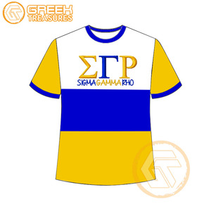 Vente en gros de t-shirt Sigma Gamma Rho pour femmes vêtements de sororité jersey de coton t-shirt respirant de haute qualité vêtements grecs pour femmes - Product Image 4