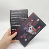 Nouveauté, livraison rapide, brochure pliée en papier offset manuelle, écologique, taille personnalisée, pour les entreprises