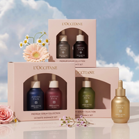 Flacon compte-gouttes en verre rose mat pour huiles essentielles 30ml 50ml – Emballage vide pour sérum