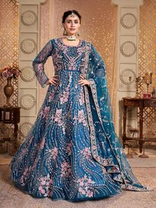 Lehenga choli ชุดเดรสแบบดั้งเดิมปักลายสไตล์ปากีสถานสำหรับผู้หญิงชุดปาร์ตี้งานแต่งงาน - Product Image 6