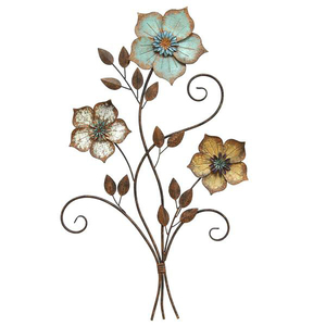 Metal Iron Red Rose Gold <b>Leaves</b> <b>Wall</b> <b>Decorative</b> <b>Wall</b> Art, Above the Bed, Living Room, Outdoor <b>Decoration</b> - Product Image 2
