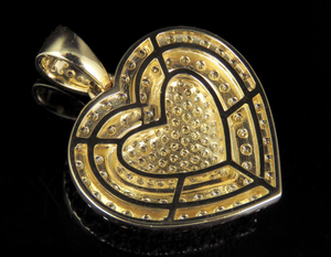 Pendentif cœur en diamant Moissanite plaqué or de luxe en argent S925 Cadeau de bijoux élégants pour femmes - Product Image 4