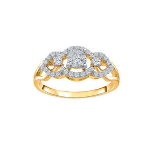 Anillo de Compromiso Urban Gold con Diamantes para Mujer - Product Image 2