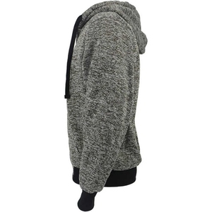 Sweat à capuche pour homme doublé en tricot imprimé sur mesure de haute qualité, en molleton de coton respirant, avec poche zippée longue, design tendance, vente en gros - Product Image 3