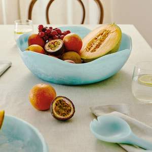 Cuenco PARA SERVIR DE RESINA DE ESTILO ANTIGUO ÚNICO HECHO A MANO DE FRUTAS para cocina y comedor Diseño de forma redonda Cuencos para servir de resina - Product Image 3