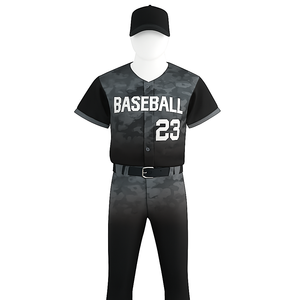 Camisetas de Béisbol Cosidas de Alta Calidad al por Mayor, Impresión Digital Personalizada, 100% Poliéster Transpirable, Cuello en V - Product Image 2