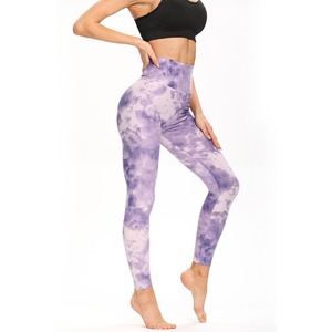 Women's Custom Wholesale Summer Casual Printed Yummy Leggings Pockets Soft Polyester/Spandex Logo Waist Sublimation Technique - Product Image 1