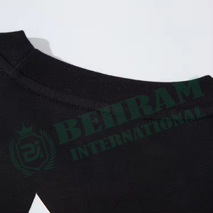เสื้อยืดโอเวอร์ไซส์ทรงบ็อกซี่ สตรีทแวร์ ผ้าฝ้าย 100% 220gsm พิมพ์โลโก้ได้ เป็นมิตรต่อสิ่งแวดล้อม ทรงครอป ไหล่ตก คอริบ  แบบเรียบ - Product Image 5