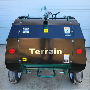 Mini presse à foin Machine balle de paille de foin polyvalente avec boîte de vitesses de moteur de moteur nouveau utilisé pour la presse à balles rondes d'herbe de ferme - Product Image 4