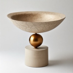 Cuenco para servir de plato grande Noble Cradle en forma redonda personalizada para el hogar, Hotel, boda, decoración para servir, cuenco de uso - Product Image 5