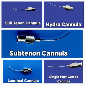 Cannule d'aspiration viscoélastique angulaire manuelle réutilisable sur mesure de 10 mm, calibre 19, en acier inoxydable, outil chirurgical de précision - Product Image 3