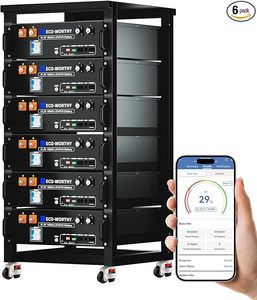 Recién Llegado, Recién Abastecido, Batería para Rack de Servidor ECO-Worthy de 48V 600Ah LiFePO4 con Bluetooth, Paquete de 6, 30.72kWh, Kit de Batería Solar para Respaldo Doméstico - Product Image 2
