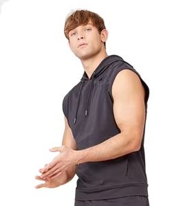Camiseta sin Mangas con Capucha para Hombre, Estilo Atlético, Ajustada, para Gimnasio, Estilo Urbano, Informal, para Entrenamiento - Product Image 5
