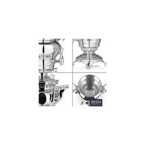 Odessa 3 Liter Samovar Electric Stainless Steel Tea Maker 1800W with Automatic Thermostat Classic Design Lid Handle Included - Product Image 3
