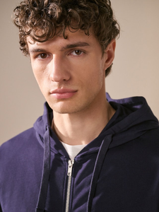 Sweat à capuche athlétique décontracté pour homme Sweat à capuche zippé en polaire lourde avec poches Sweat à capuche chaud coupe ajustée - Product Image 3