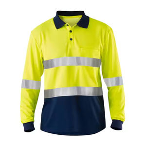 T-shirt de travail réfléchissant à manches longues avec logo personnalisé pour homme, en polyester, tissu tricoté avec motif imprimé - Product Image 2